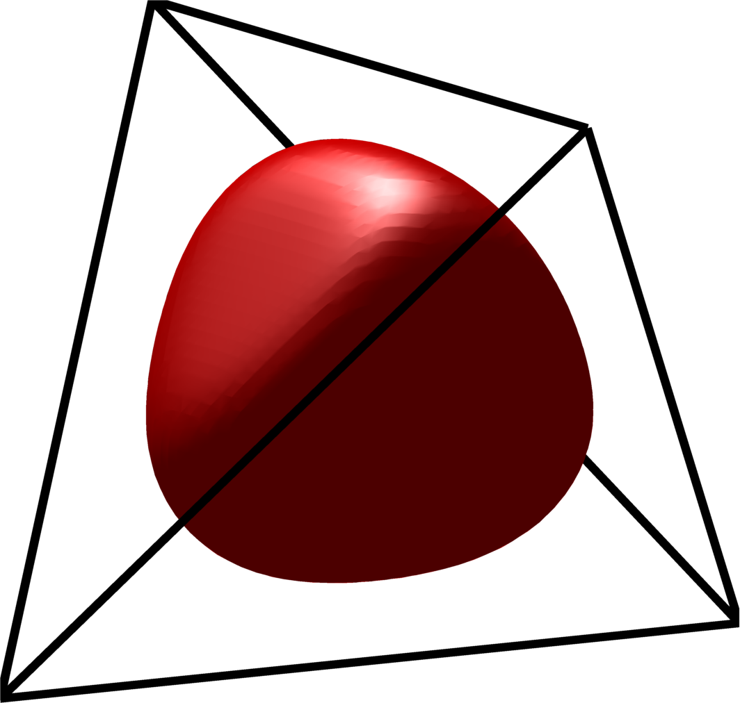 Cheeger set in a tetrahedron