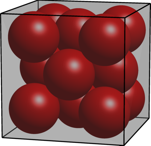 Optimized packing of 14 spheres in a cube