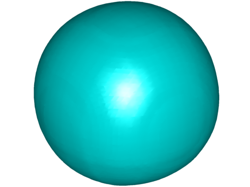 Three-dimensional optimizer for the fourth eigenvalue under perimeter constraint